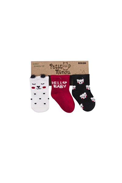 Petit Minou Unisex Baby 3D Bad Street Socks 3 Pcs 2115