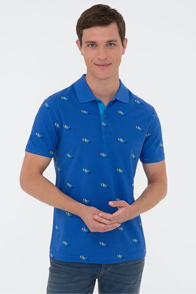 U.S. Polo Assn. Modré pánské tričko