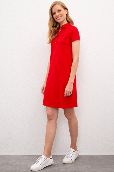 U.S. Polo Assn. Red Women Dress