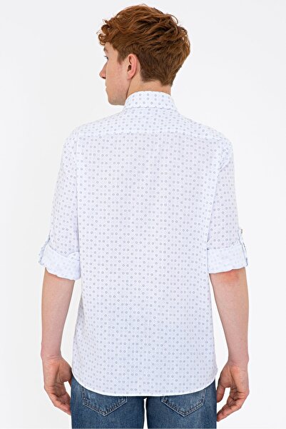 U.S. Polo Assn. Beyaz Erkek Gömlek