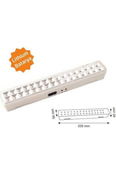 Helios 2w 30 Ledli Şarj Edilebilir Lityum Batarya Beyaz Işıldak Hs 5205