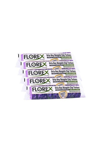 Florex Lavender Scented Drawstring Medium Garbage Bag