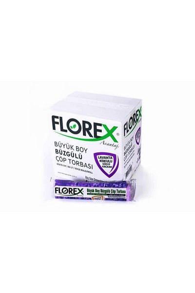 Florex Drawstring Large Size Lavender Scented Garbage Bag 65x70