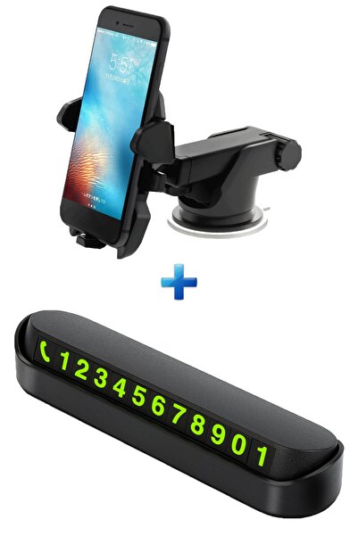 Beatitude Araç Içi Aksesuar Seti Akrobat Telefon Tutucu Numaratör Park Telefon Tutacağı Yapışkanlı