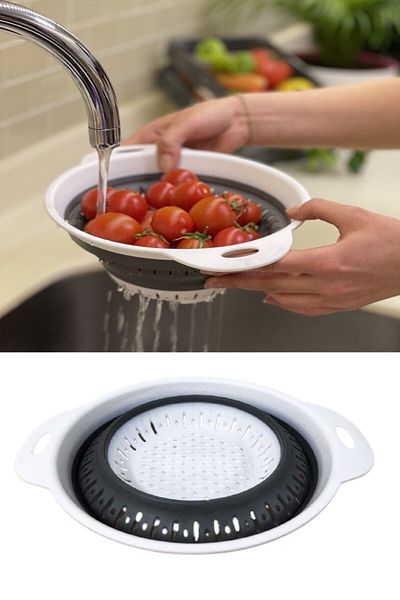 Hyd Accordion Folding Round Strainer