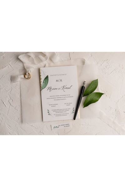 Genel Markalar Şeffaf Davetiye 9206 (100 Adet )