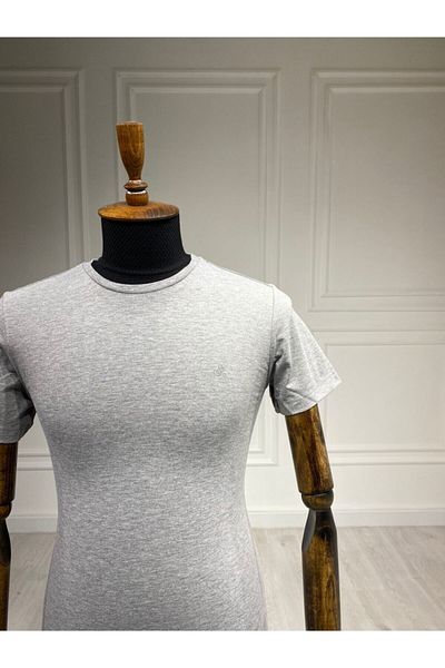 Sarar Tricou Gri Basic cu decolteu 0