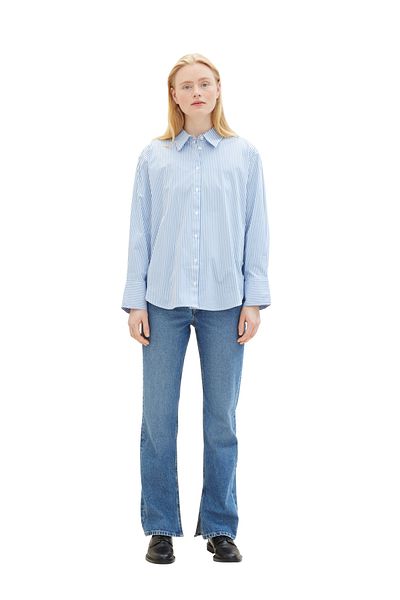 Tom Tailor Denim Blau-weiß gestreiftes Hemd für Erwachsene