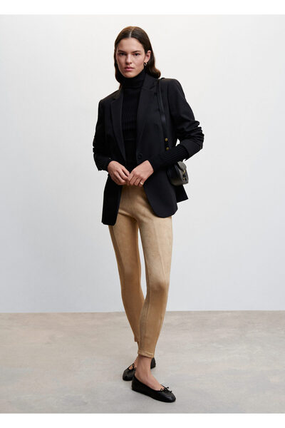 MANGO Woman Colanți de damă bej37097733