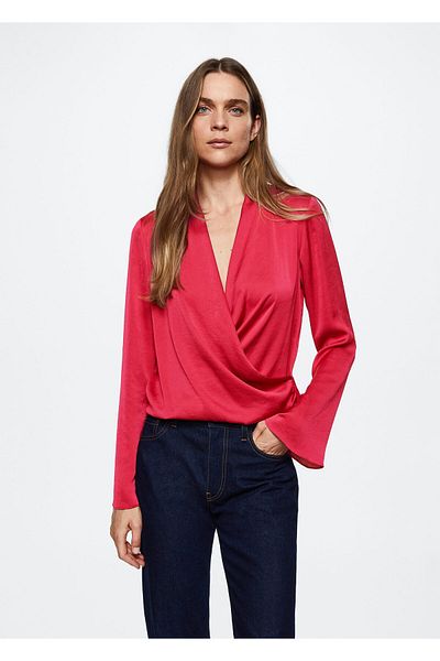 MANGO Woman Φούξια γυναικείο μπουστάκι 37049070