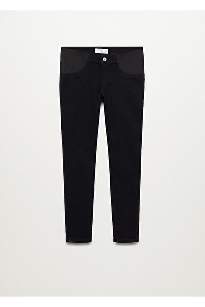 MANGO Woman Black Denim Women's Trousers37132513