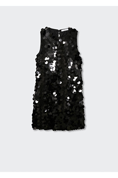 MANGO Woman Siyah Kadın Elbise  37059071