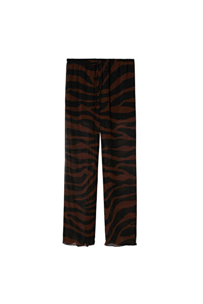MANGO Woman Siyah Kadın Pantolon  37094392