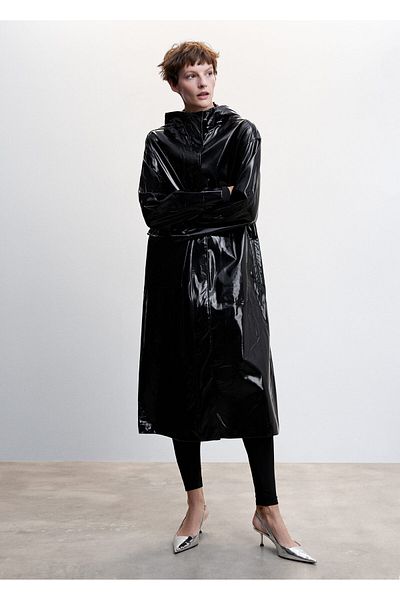 MANGO Woman Black Women's Parka37077716