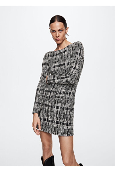 MANGO Woman Siyah Kadın Elbise  37075963