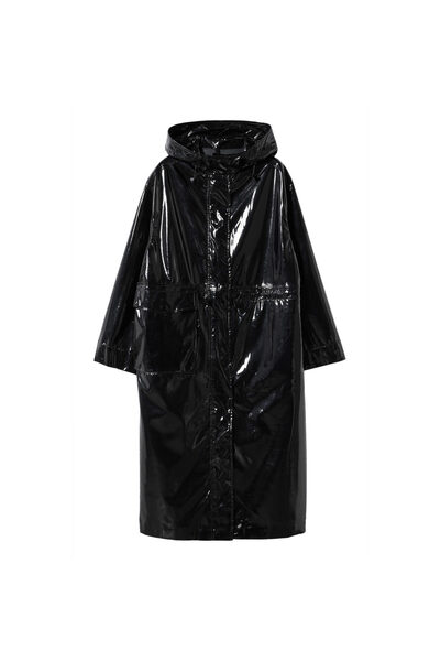 MANGO Woman Siyah Kadın Parka  37077716
