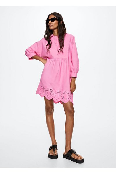 MANGO Woman Rosa Damenkleid 37025824
