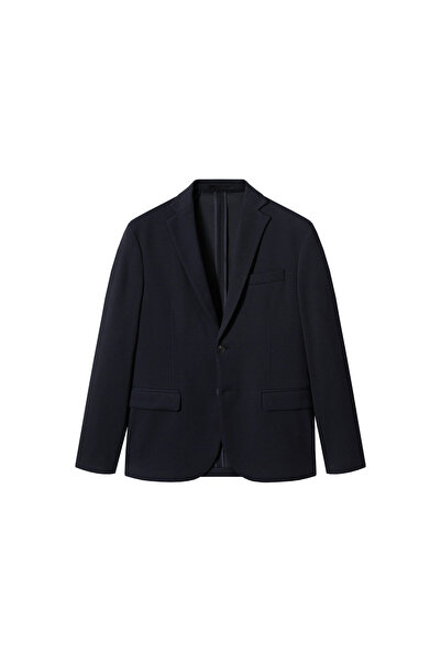 MANGO Man Μπλε ανδρικό σακάκι σακάκι47050664