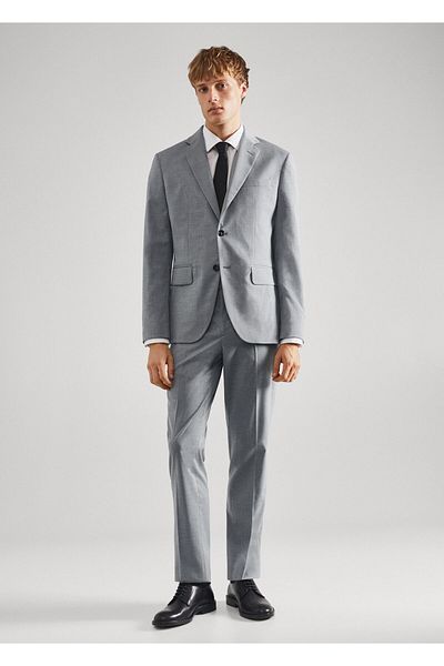 MANGO Man Gray Men's Blazer Jacket47050656