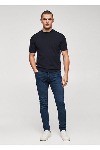 MANGO Man Ανδρικό παντελόνι Dark Denim47000786