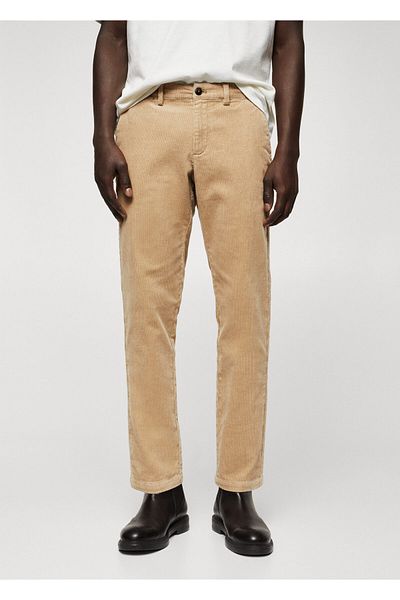 MANGO Man Beige Men's Trousers 47000559