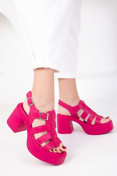 SOHO Fuchsia Women's Classic Heeled Shoes 18823