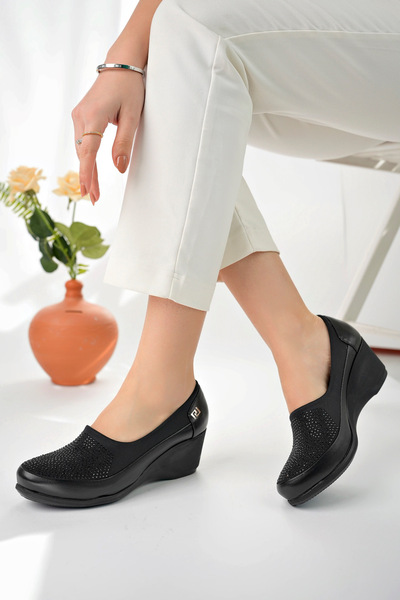 StWenn Women's Wedge Heel Comfortable Sole Casual Shoes Women's Flats Daily Shoes