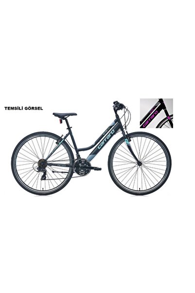 Carraro 28J CARRARO ACTIVE 282 ŞEHİR BİSİKLETİ - MAT SİYAH GRİ MOR RENKLİ - 4...