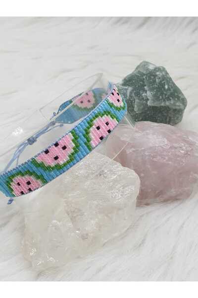 HAPPY HANDMADE KARPUZ DESENLİ MİYUKİ BİLEKLİK HEDİYELİK SEVGİLLER GÜNÜ HEDİYE...