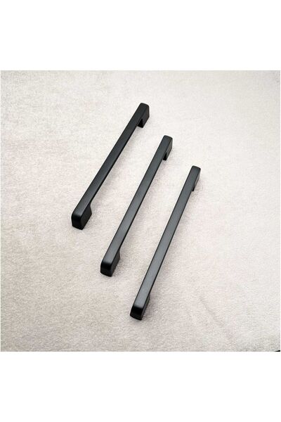 KOLDOOR Arel Mat Siyah Tv Ünitesi Vestiyer Yatak Odası Mutfak Dolap Çekmece K...