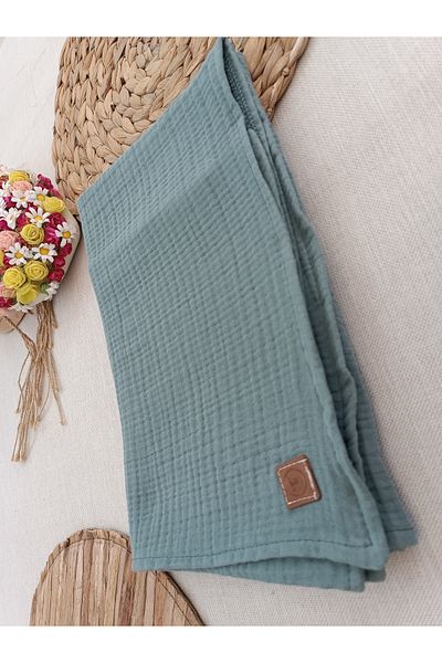 Tomuycuk 4 Layers Muslin Baby Blanket 80x90cm Multi-Purpose Blanket Towel Newborn Gift