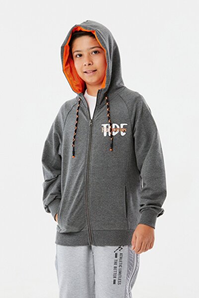 Fulla Moda Printed Hooded Boy Sweatshirt