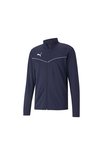 Puma Teamrise Training Poly Ανδρικό αθλητικό μπουφάν με φερμουάρ και μπουφάν Navy Blue