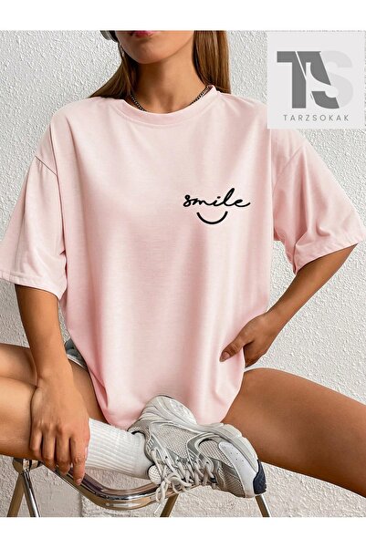 Tarzsokak Γυναικείο μπλουζάκι με στάμπα και γράμματα που φαίνονται στον ώμο