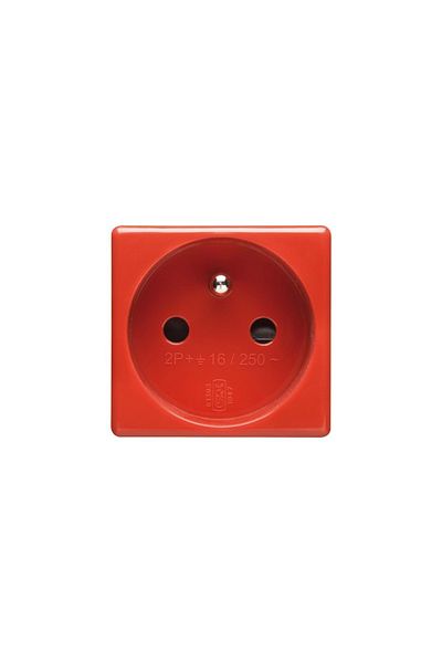 Gewiss UPS Socket 2M 2P+T 16A 2M Red