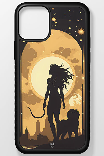 TREND Zodiac Burç Kırılmaz (Temperli) Cam Sert Plastik iPhone 13 Telefon Kılıfı