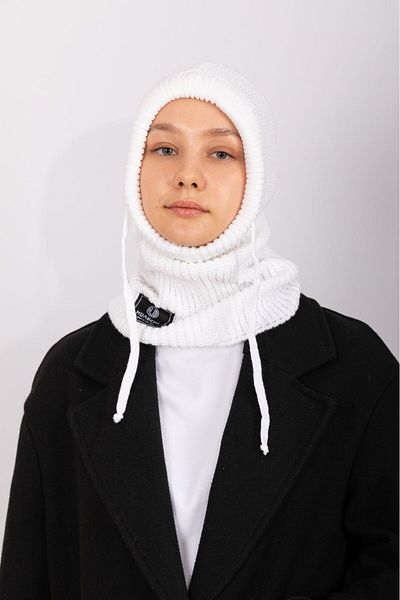 hijabchi Balaklava Knitwear Beret - White