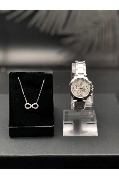 Masalsı Concept Kol Saati ve zirkon Kolye Anneler Sevgililer Doğum Günü Hediy...