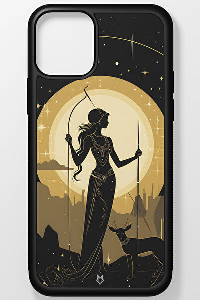 TREND Zodiac Burç Kırılmaz (Temperli) Cam Sert Plastik iPhone 13 Telefon Kılıfı