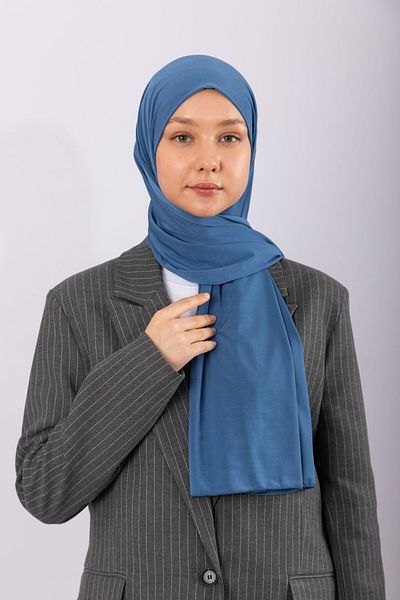 hijabchi Εισαγόμενο Premium Jersey - Indigo