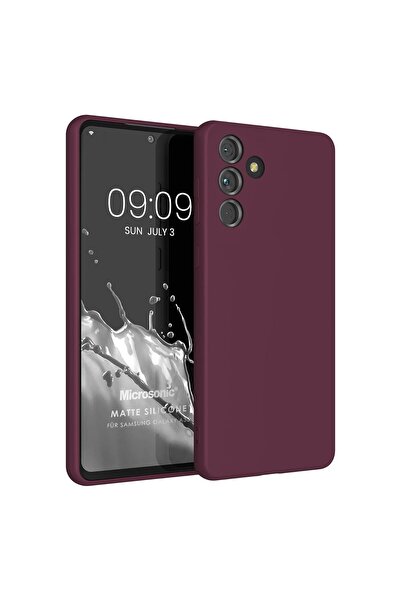 Microsonic Matte Silicone Samsung Galaxy S24 Plus Kılıf Mor