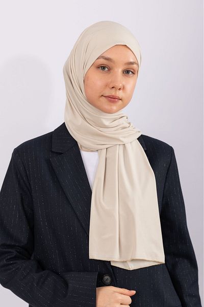 hijabchi Εισαγόμενο Premium Jersey - Αμύγδαλο