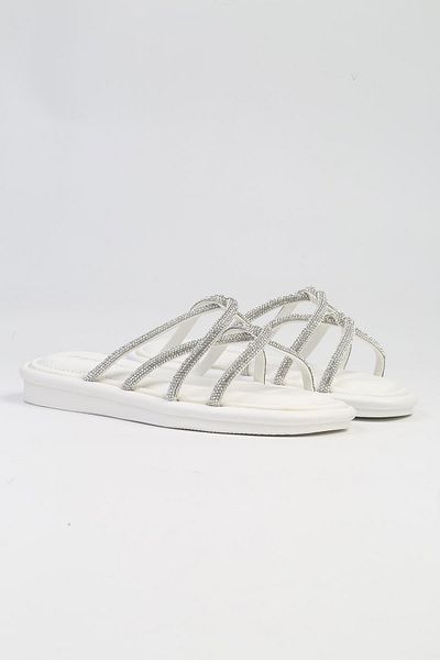 Pierre Cardin ® |   PC-5104-3891 Λευκές-Γυναικείες Παντόφλες