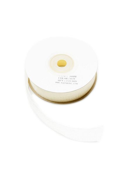 YENİ HEDİYELİK DÜNYAM Κορδέλα Organza 2cm-23mt-κρέμα Μοντέλο – Κορδέλα