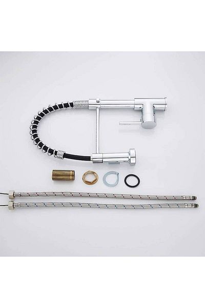 FLEKO Sink Faucet KS13S1 Spiral Chrome