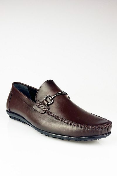 LUSIVE Ritchie Genuine Leather Brown Comfortable Men's Casual Loafer Shoes