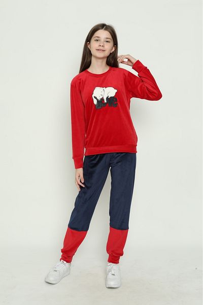 Ponki Velvet Waiter (Youth) Pajama Set