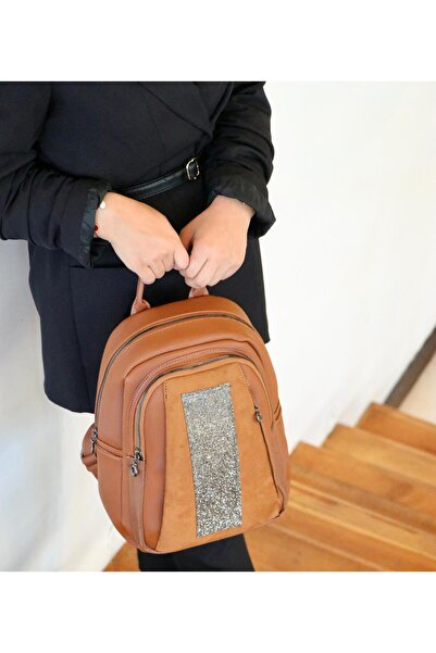 BORNAY 3 fermoare, 5 compartimente, piele artificială impermeabilă, rucsac de...