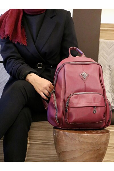 BORNAY Γυναικείο σακίδιο πλάτης με 6 φερμουάρ και 8 θήκες, αδιάβροχο από συνθ...