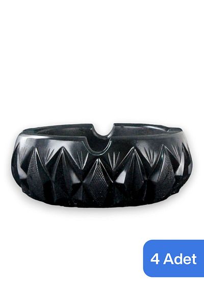 Evene Ashtray Black Ash Tray Decorative Ashtray 4 Pieces Model 3